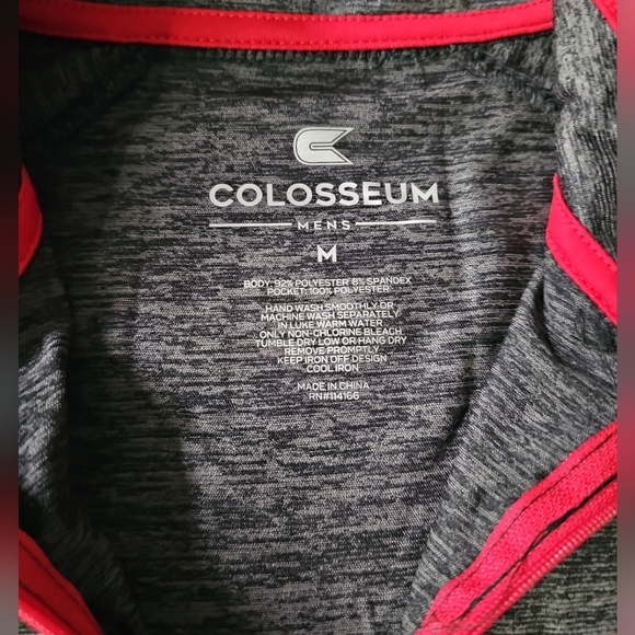 Nebraska Huskers Colosseum Black Red Amnesia 1/4-Zip Pullover Men's Medium NWT - Picture 6 of 9